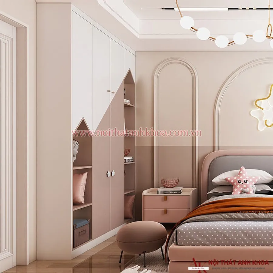 Tủ Quần Áo Cho Bé Gỗ Công Nghiệp Thiết Kế Hiện Đại Giá Rẻ