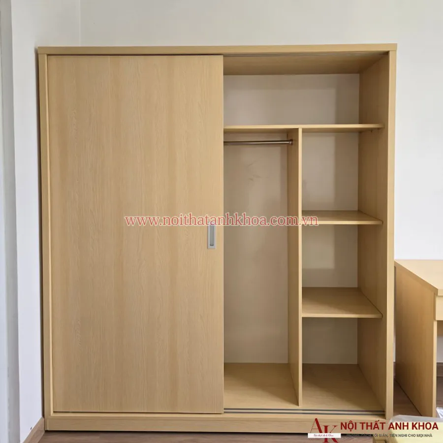 Tủ Quần Áo Cửa Lùa Gỗ MDF Hiện Đại Giá Rẻ