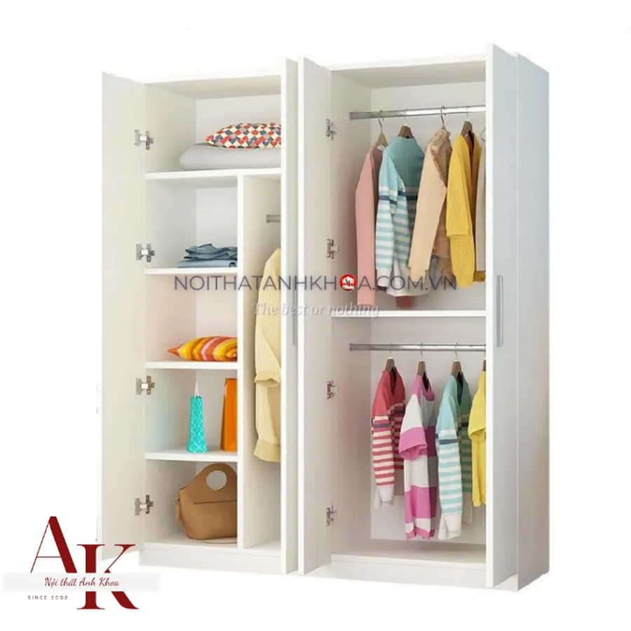 Tủ Quần Áo Giá Rẻ Gỗ Ép Cao Cấp Giá Tốt