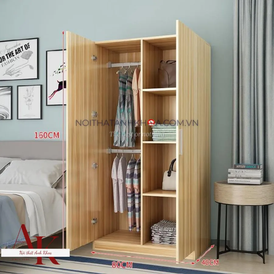 Tủ Quần Áo Giá Rẻ Gỗ Ép Cao Cấp Giá Tốt