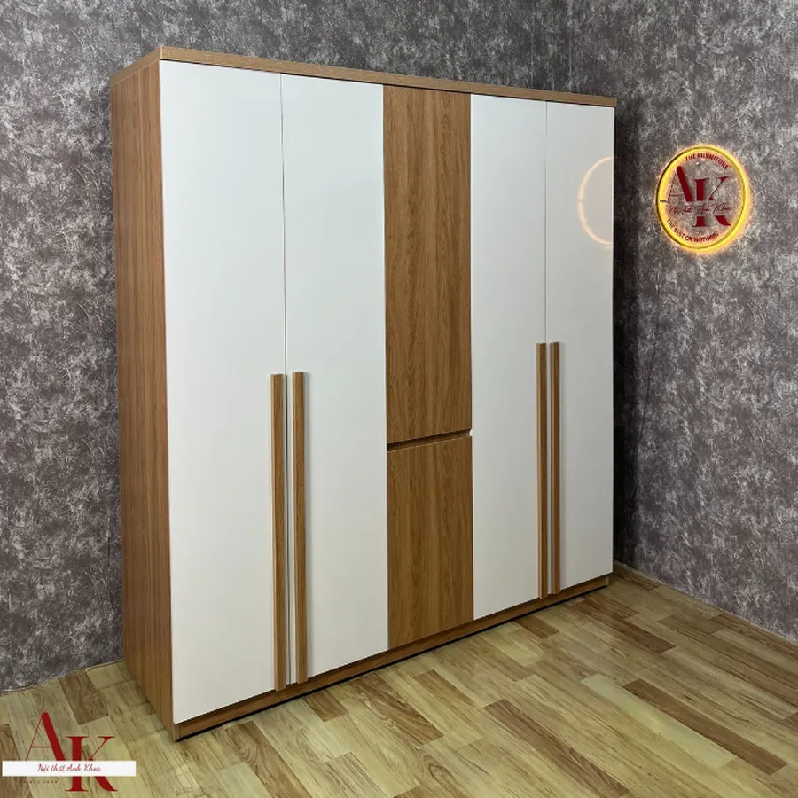 Tủ Quần Áo Giá Rẻ Gỗ Công Nghiệp MDF Hiện Đại Phối Màu Đẹp