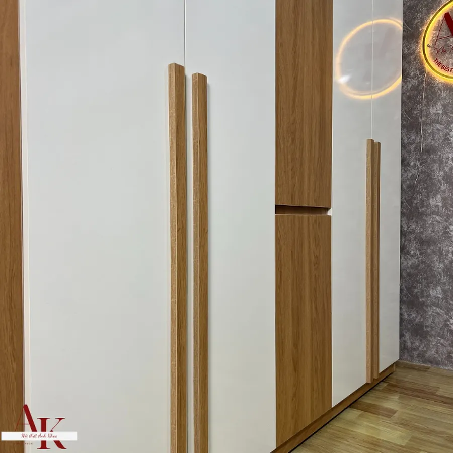 Tủ Quần Áo Giá Rẻ Gỗ Công Nghiệp MDF Hiện Đại Phối Màu Đẹp