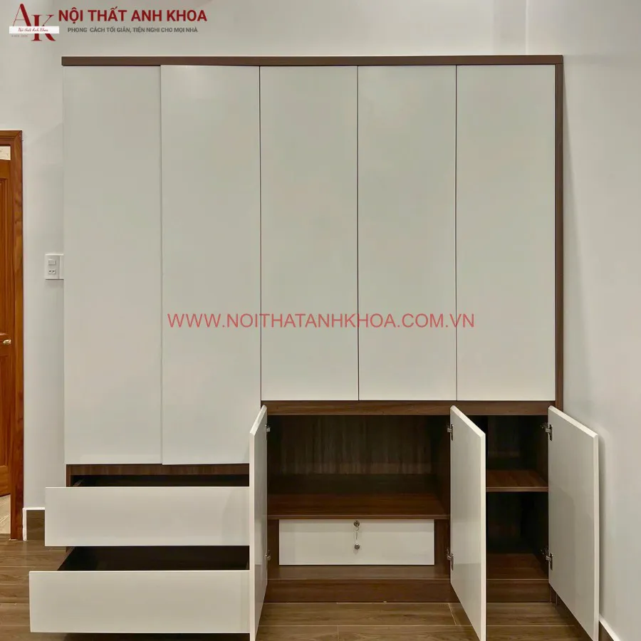 Tủ Quần Áo Gỗ Công Nghiệp MDF Đa Dạng Kích Thước Mẫu Mã