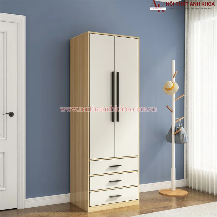 Tủ Quần Áo Gỗ Công Nghiệp MDF Phủ Melamine Giá Rẻ