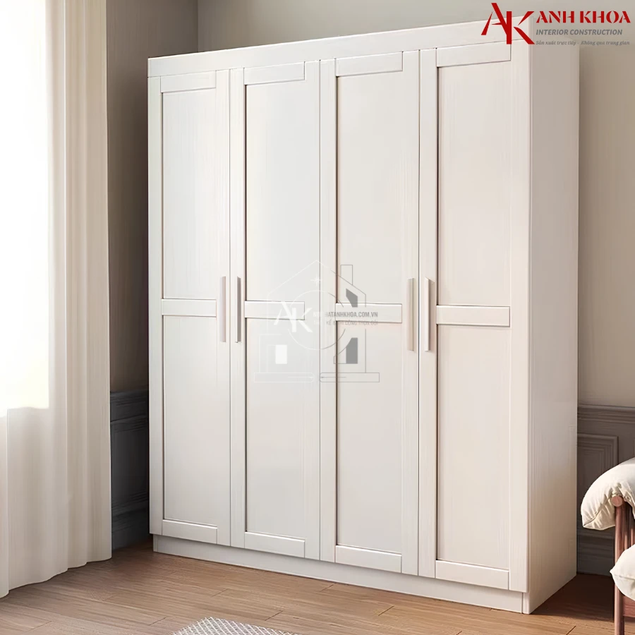 Tủ Quần Áo Gỗ Ghép Chắc Chắn Bền Đẹp
