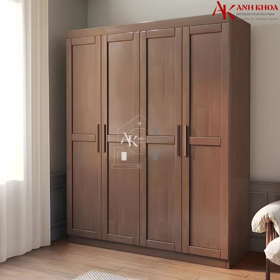 Tủ Quần Áo Gỗ Ghép Chắc Chắn Bền Đẹp