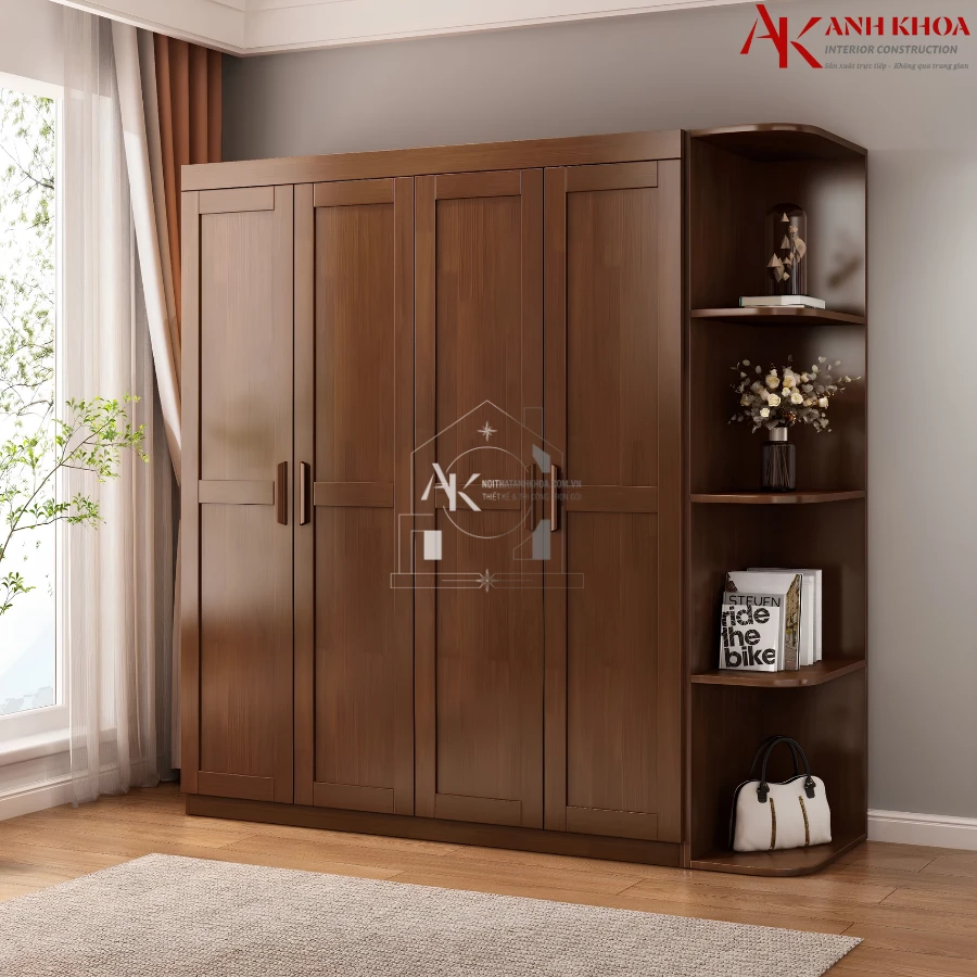 Tủ Quần Áo Gỗ Ghép Chắc Chắn Bền Đẹp