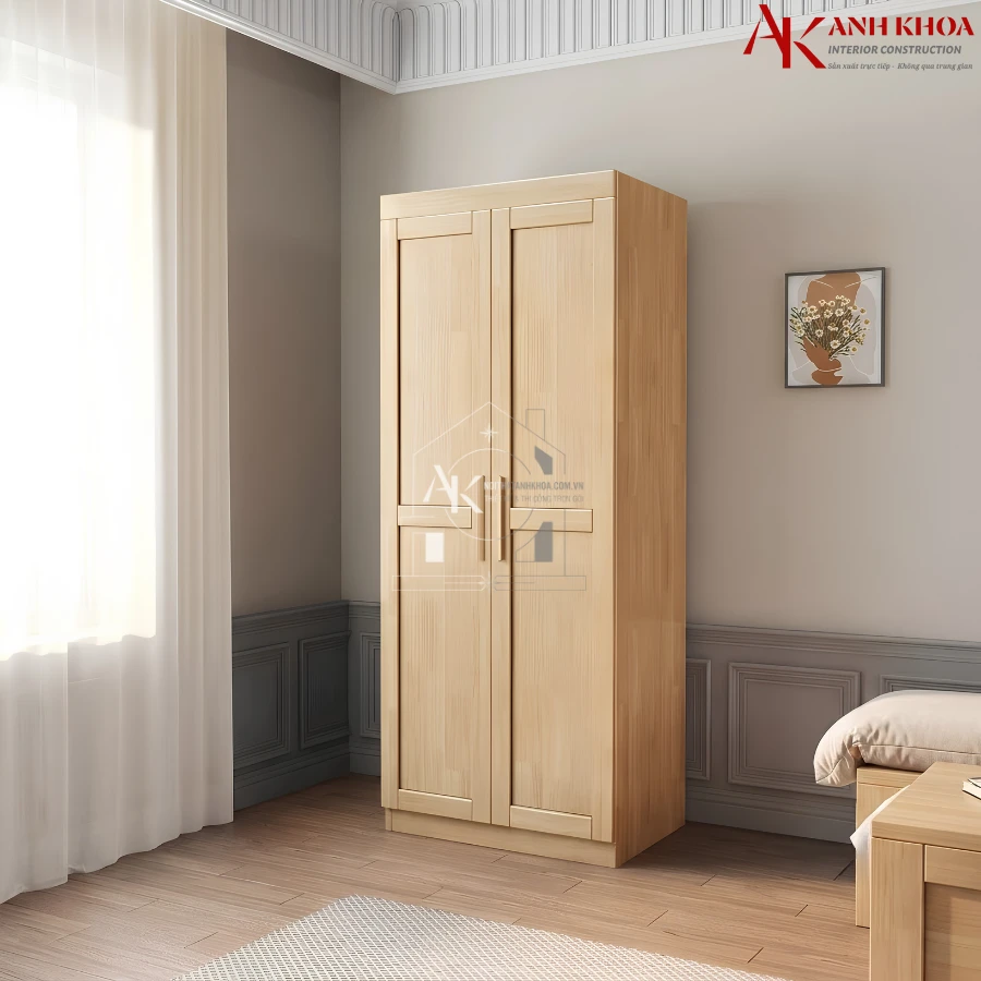 Tủ Quần Áo Gỗ Ghép Chắc Chắn Bền Đẹp