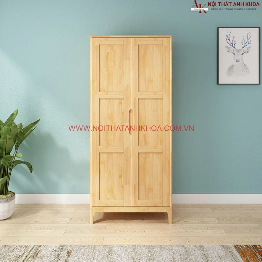 Tủ Quần Áo Gỗ Ghép Sồi Cao Cấp