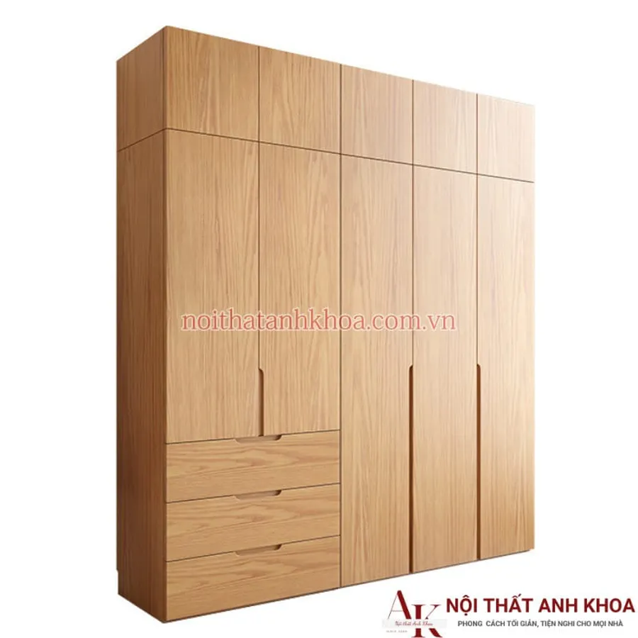 Tủ Quần Áo Gỗ MDF Thiết Kế Thông Minh Hiện Đại