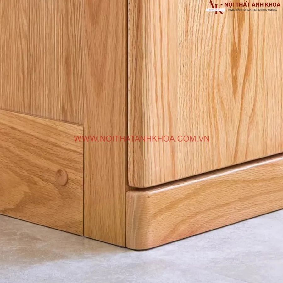 Tủ Quần Áo Gỗ Sồi Cứng Cáp Hiện Đại