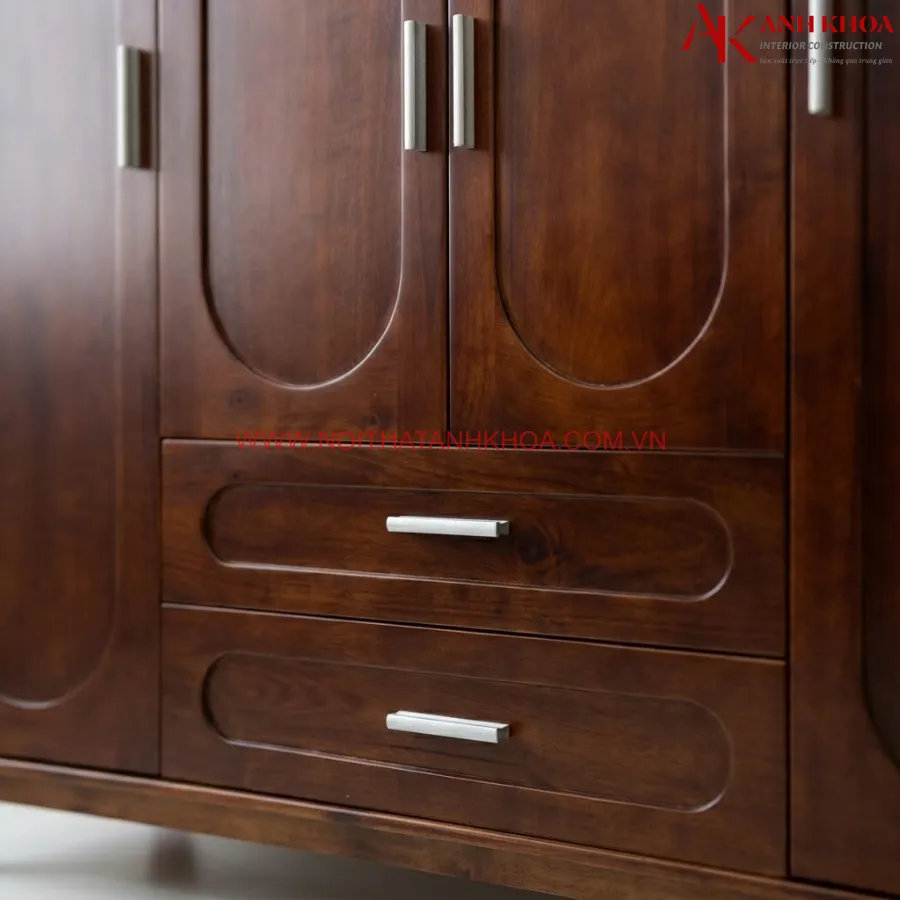 Tủ Quần Áo Gỗ Tự Nhiên Đẹp Bền Hiện Đại
