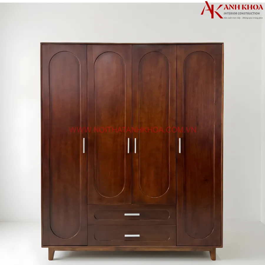Tủ Quần Áo Gỗ Tự Nhiên Đẹp Bền Hiện Đại