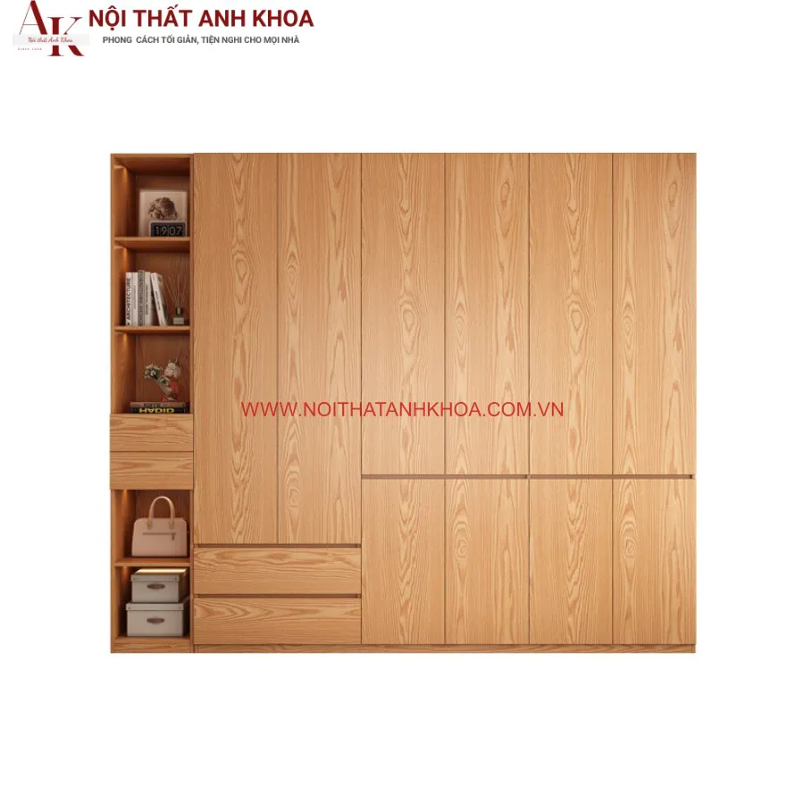 Tủ Quần Áo Kịch Trần Gỗ Công Nghiệp Cao Cấp