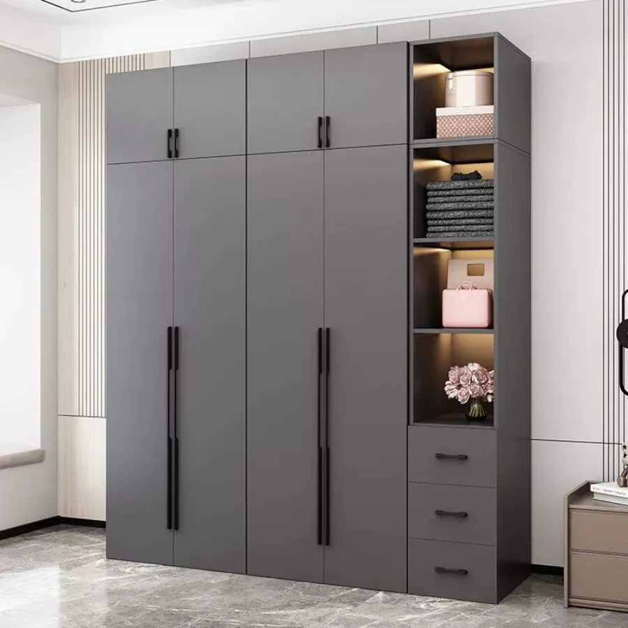 Tủ Quần Áo Màu Xám Ghi Gỗ Công Nghiệp Cao Cấp Giá Rẻ