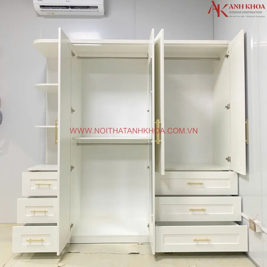 Tủ Quần Áo Phong Cách Tân Cổ Điển Đẹp Cao Cấp