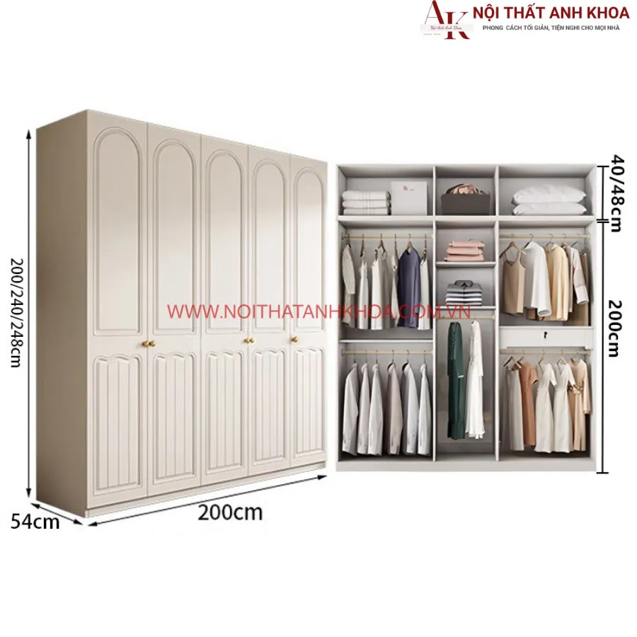 Tủ Quần Áo Phòng Ngủ Hiện Đại Giá Tốt