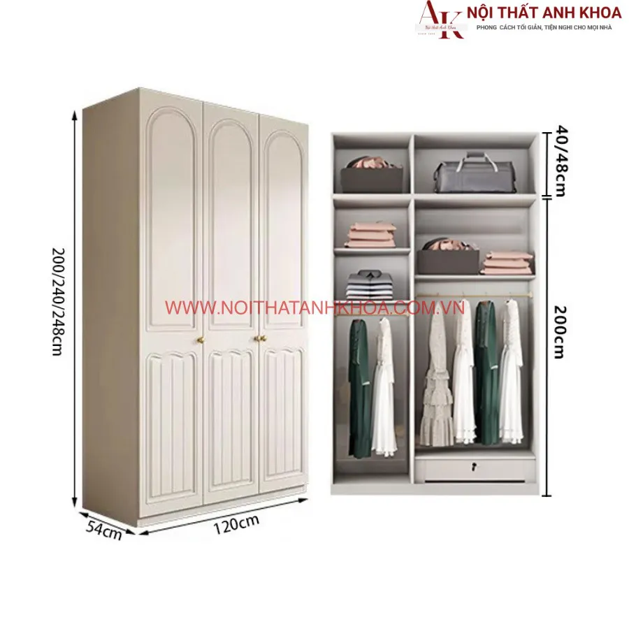 Tủ Quần Áo Phòng Ngủ Hiện Đại Giá Tốt