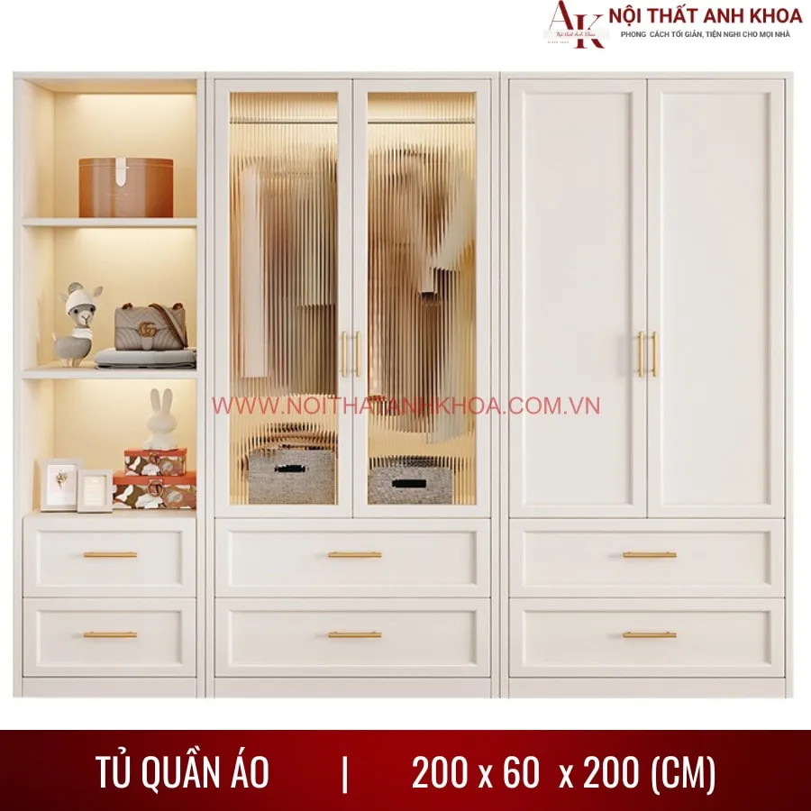 Tủ Quần Áo Tân Cổ Điển Phong Cách Sang Trọng