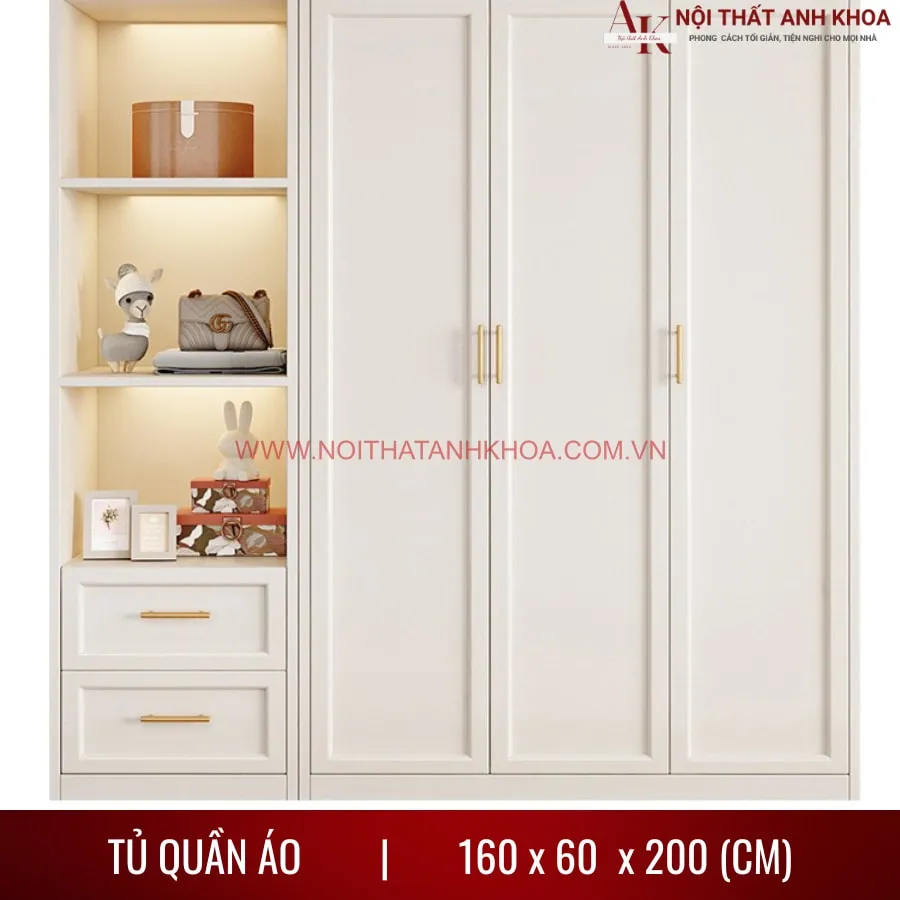 Tủ Quần Áo Tân Cổ Điển Phong Cách Sang Trọng