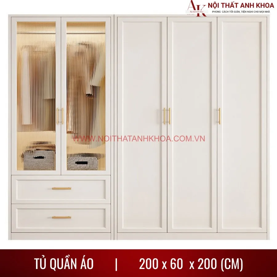 Tủ Quần Áo Tân Cổ Điển Phong Cách Sang Trọng