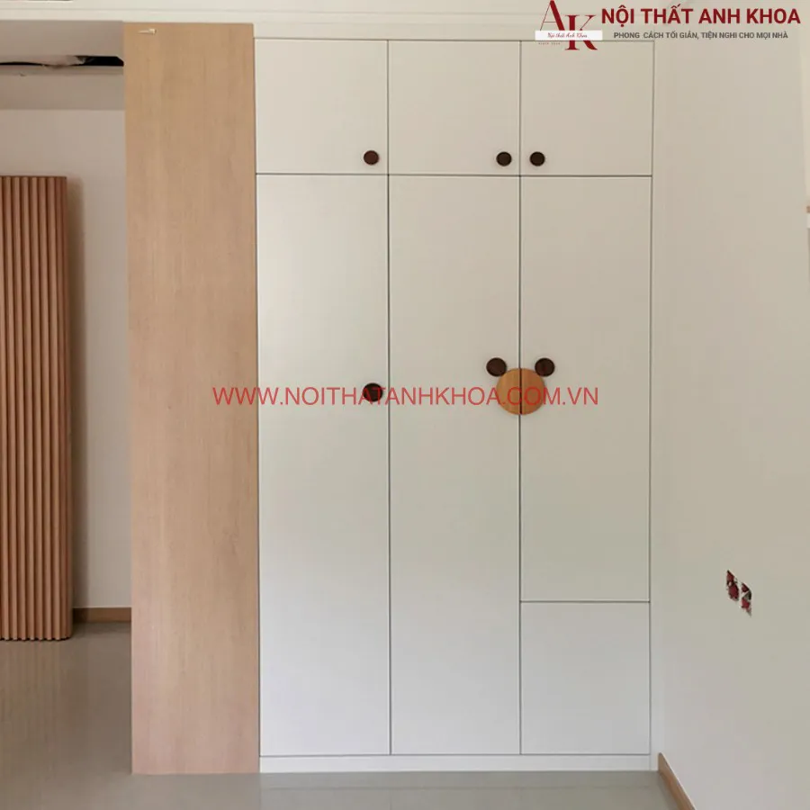 Tủ Quần Áo Trẻ Em Bằng Gỗ Công Nghiệp Cao Cấp