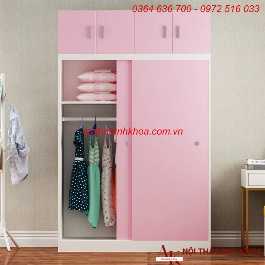 Tủ Quần Áo Trẻ Em Gỗ Công Nghiệp Đa Dạng Kích Thước Mẫu Mã
