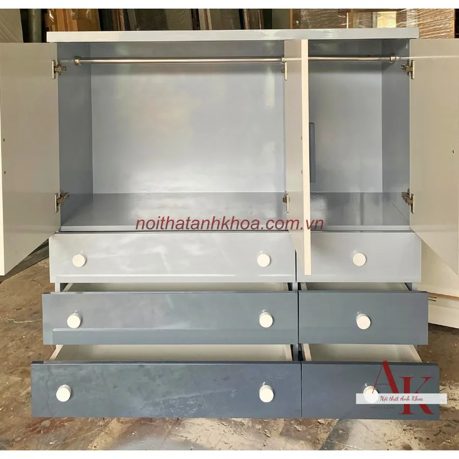 Tủ Quần Áo Trẻ Em Gỗ Công Nghiệp MDF Đẹp Hiện Đại