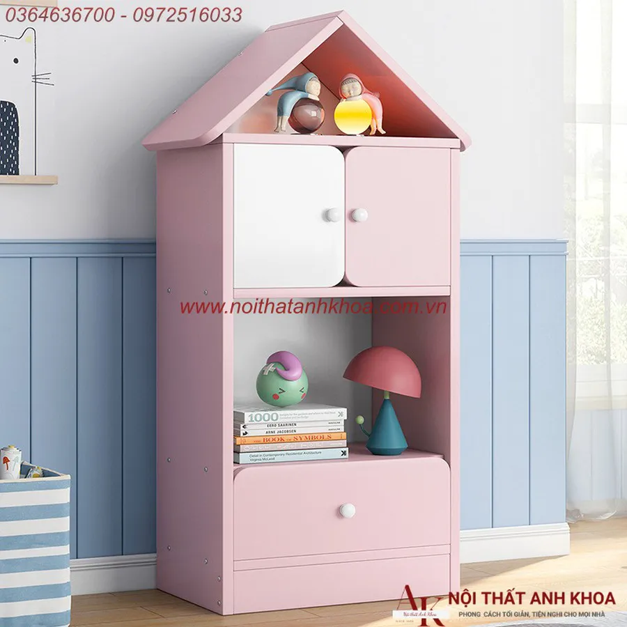 Tủ Quần Áo Trẻ Em Thiết Kế Kiểu Ngôi Nhà Đẹp Hiện Đại