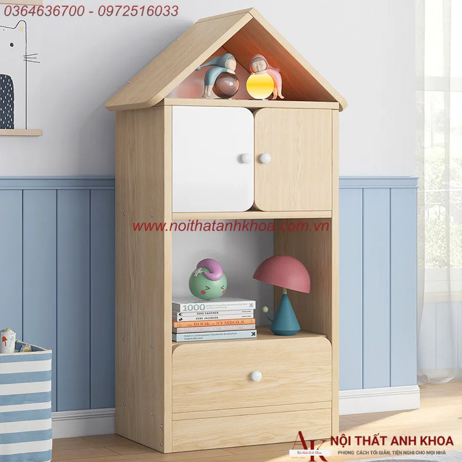 Tủ Quần Áo Trẻ Em Thiết Kế Kiểu Ngôi Nhà Đẹp Hiện Đại