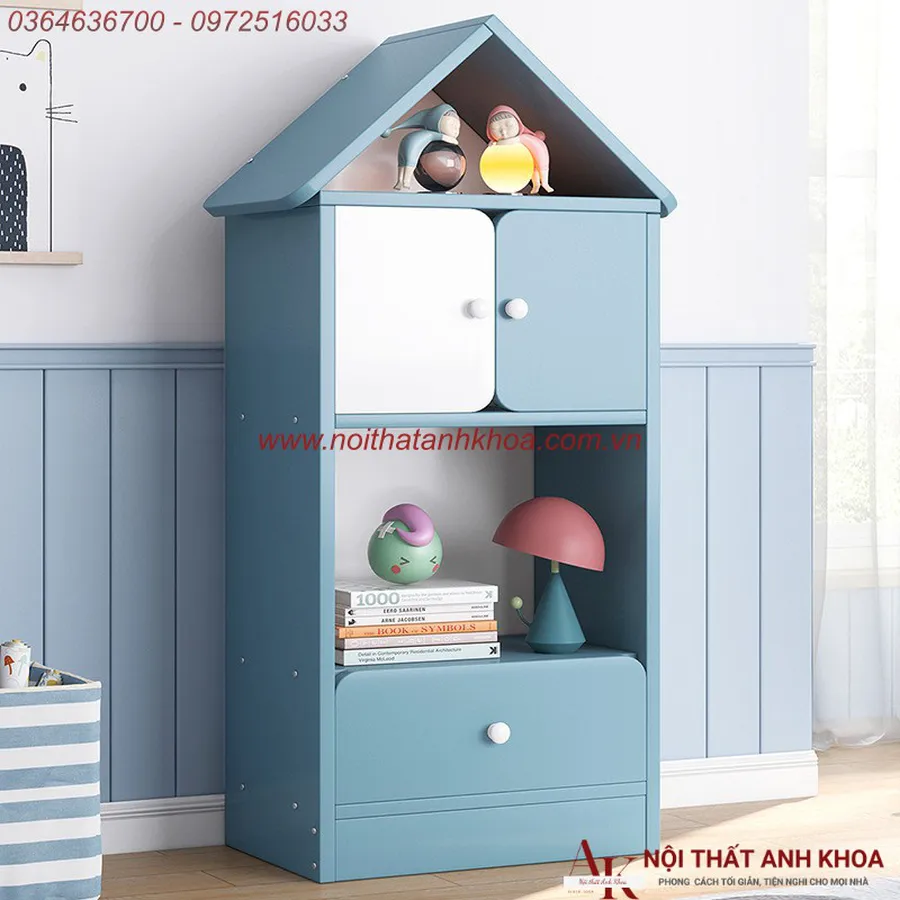Tủ Quần Áo Trẻ Em Thiết Kế Kiểu Ngôi Nhà Đẹp Hiện Đại