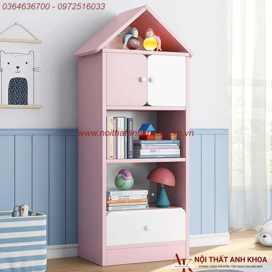 Tủ Quần Áo Trẻ Em Thiết Kế Kiểu Ngôi Nhà Đẹp Hiện Đại