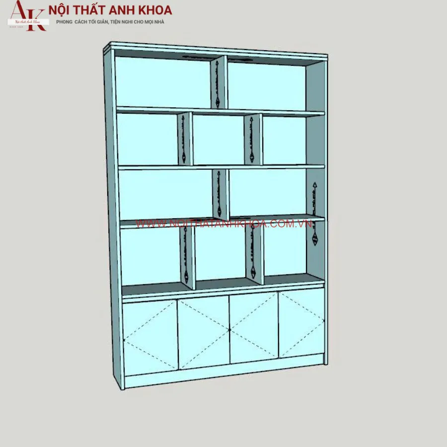 Tủ Rượu Gỗ Công Nghiệp Ngăn Phòng Khách Và Bếp Đẹp Giá Rẻ