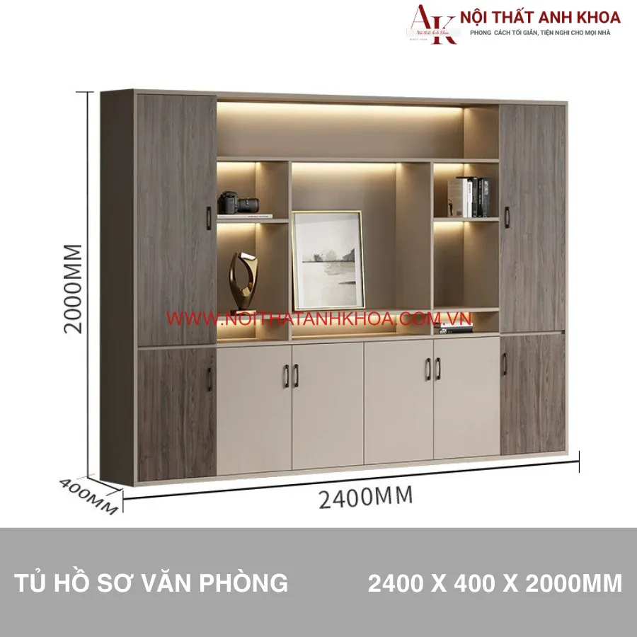 Tủ Tài Liệu Phòng Giám Đốc Thiết Kế Sang Trọng Đẳng cấp