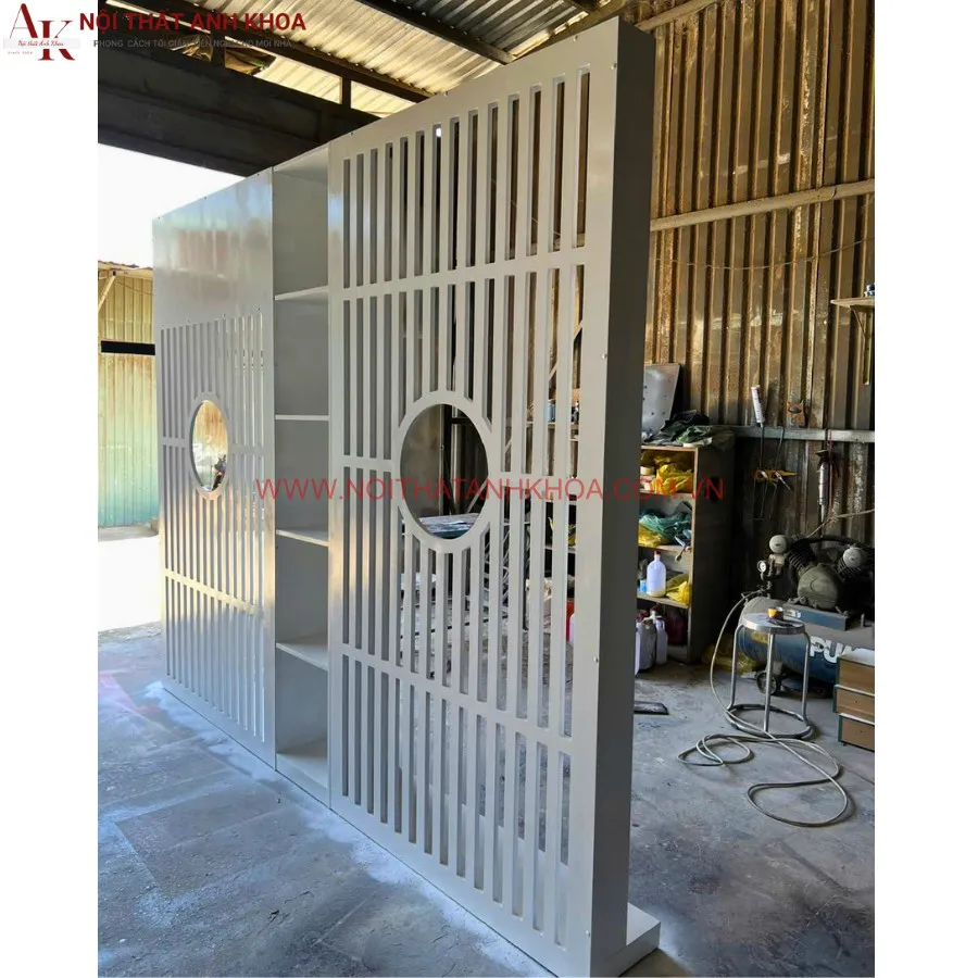 Vách Ngăn Gỗ MDF CNC Nội Thất Anh Khoa