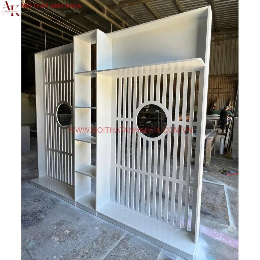 Vách Ngăn Gỗ MDF CNC Nội Thất Anh Khoa