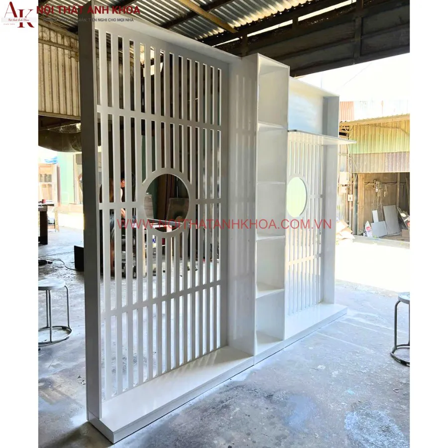 Vách Ngăn Gỗ MDF CNC Nội Thất Anh Khoa