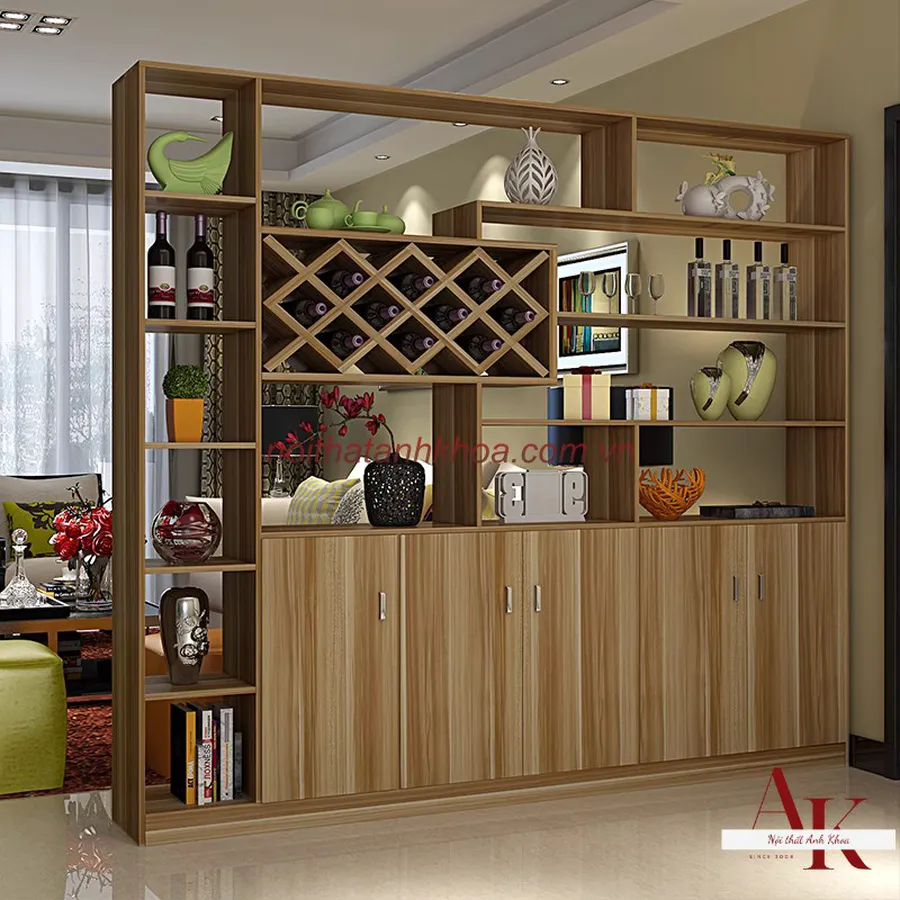 Vách Ngăn Gỗ MDF Thiết Kế Hiện Đại Giá Rẻ
