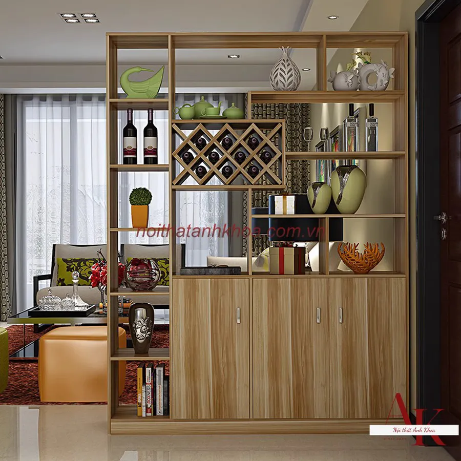 Vách Ngăn Gỗ MDF Thiết Kế Hiện Đại Giá Rẻ