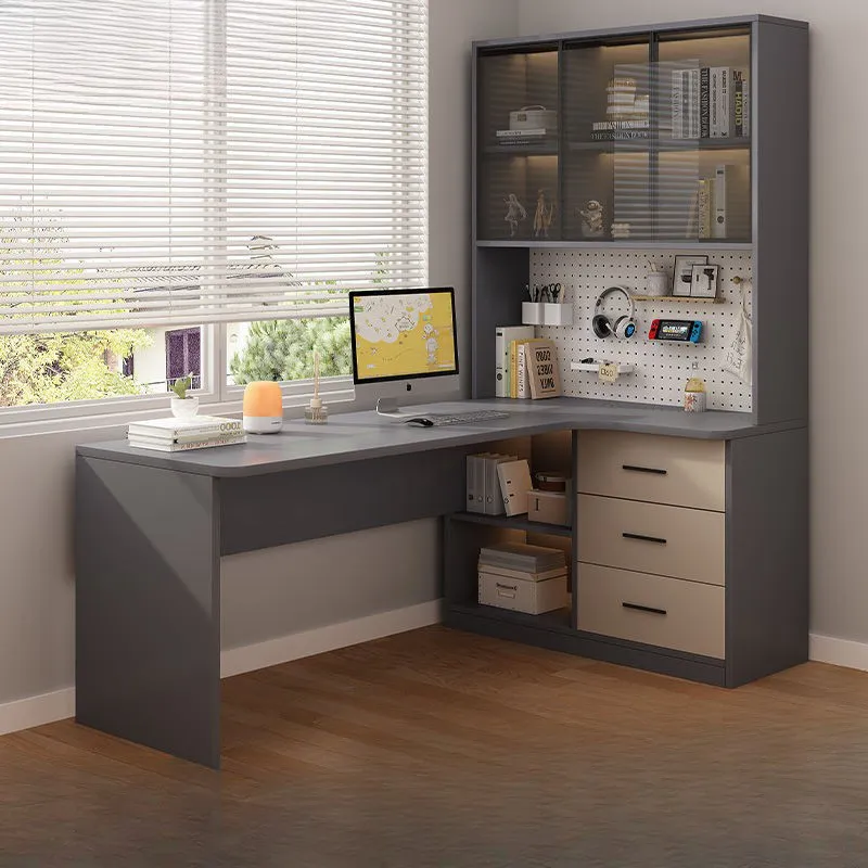 Bàn Làm Việc Kết Hợp Kệ Sách Đẹp Tiện Lợi