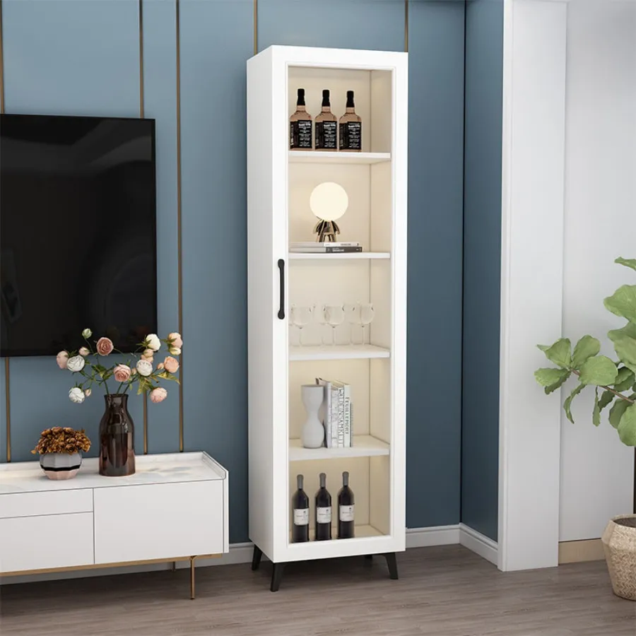 Tủ Rượu Mini Gỗ Công Nghiệp Kết Hợp Cánh Kính