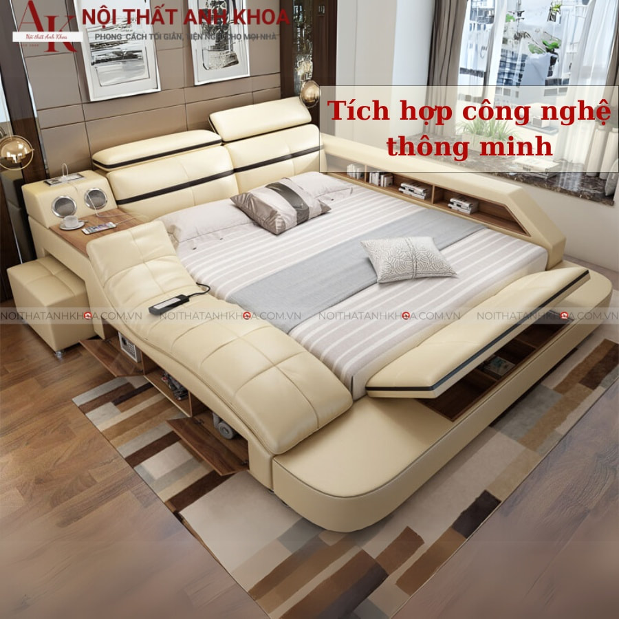 Giường ngủ tích hợp công nghệ thông minh tại Anh Khoa Giường ngủ tích hợp công nghệ thông minh tại Anh Khoa