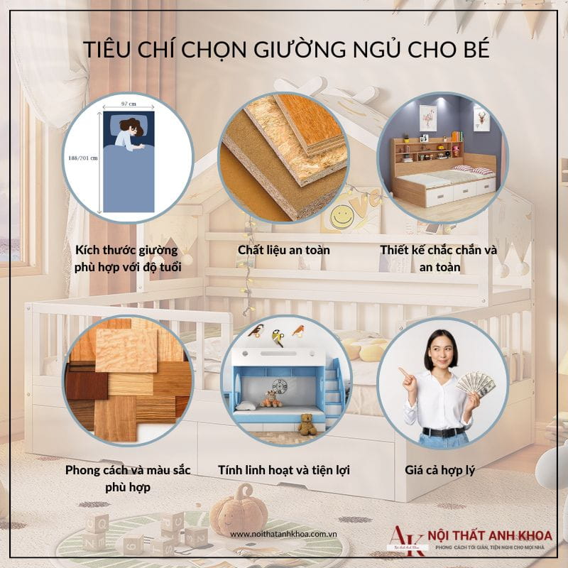 Tiêu Chí Chọn Giường Ngủ Cho Bé