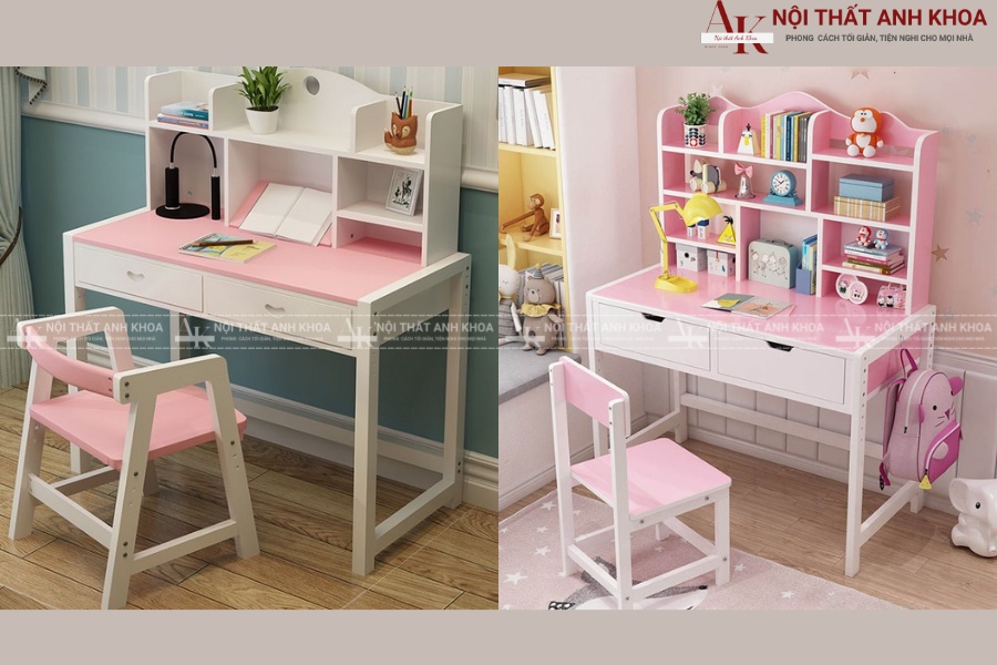 Tiêu chuẩn về kích thước bàn học màu hồng Tiêu chuẩn về kích thước bàn học màu hồng