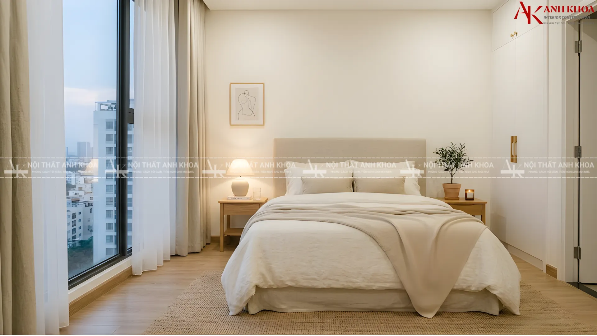 Phòng ngủ tối giản chung cư đẹp - Xu hướng hiện nay Phòng ngủ tối giản chung cư đẹp - Xu hướng hiện nay