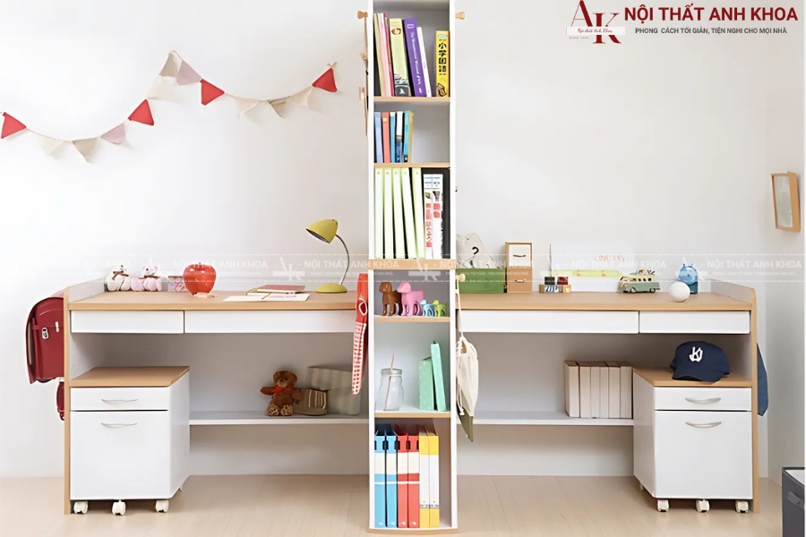 Tối ưu hoá diện tích với bàn học đôi Tối ưu hoá diện tích với bàn học đôi