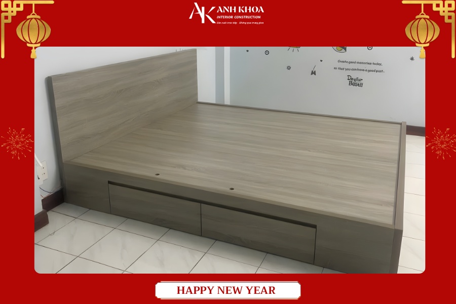 Giường ngủ MDF thiết kế thông minh, tối ưu diện tích Giường ngủ MDF thiết kế thông minh, tối ưu diện tích