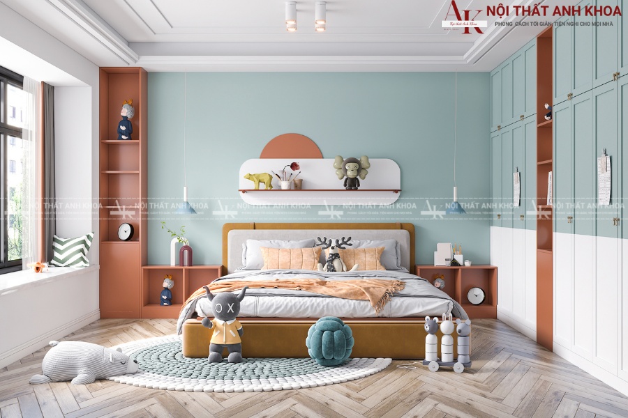 Thiết kế phòng ngủ bé trai với ánh sáng tự nhiên Thiết kế phòng ngủ bé trai với ánh sáng tự nhiên