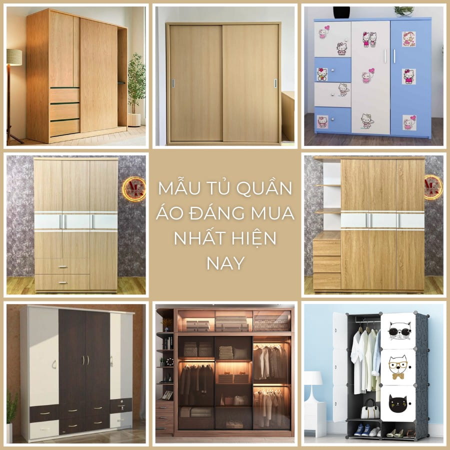 Những mẫu tủ quần áo giá rẻ đáng quan tâm hiện nay