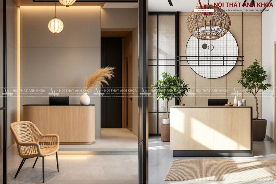 Top 5 kích thước quầy lễ tân được ưa chuộng nhất 2025 Top 5 kích thước quầy lễ tân được ưa chuộng nhất 2025